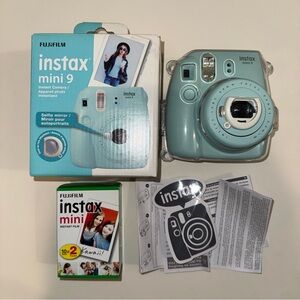 Fujifilm Instax Mini 9 Instant Camera - Light Blue